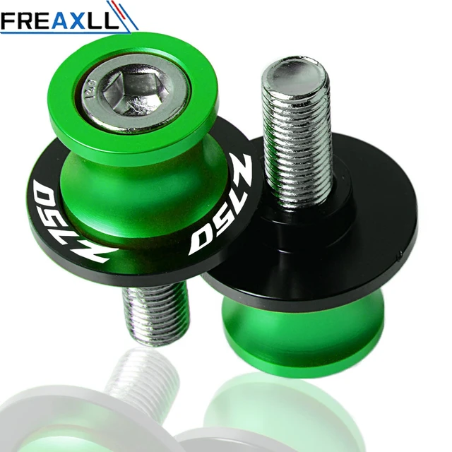 Z750 For KAWASAKI Z750 Z 750 2007 2008 2009 2010 2011 Motorcycle Accessoires Swingarm Slider Spools 10MM Stand Screws Cover Green 10mm