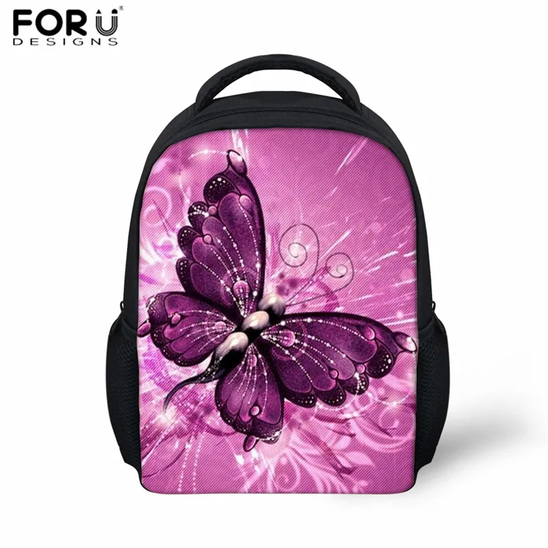L5145F FORUDESIGNS/школьные сумки с принтом бабочек для маленьких детей, школьный рюкзак для маленьких мальчиков и девочек, рюкзак для детского сада - Цвет: L5145F
