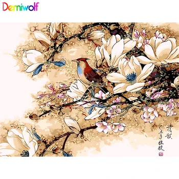 

Magpie Picture Painting By Numbers Animals Hand Painted DIY Oil Canvas Paintings Wall Pictures for Living Room Decoration