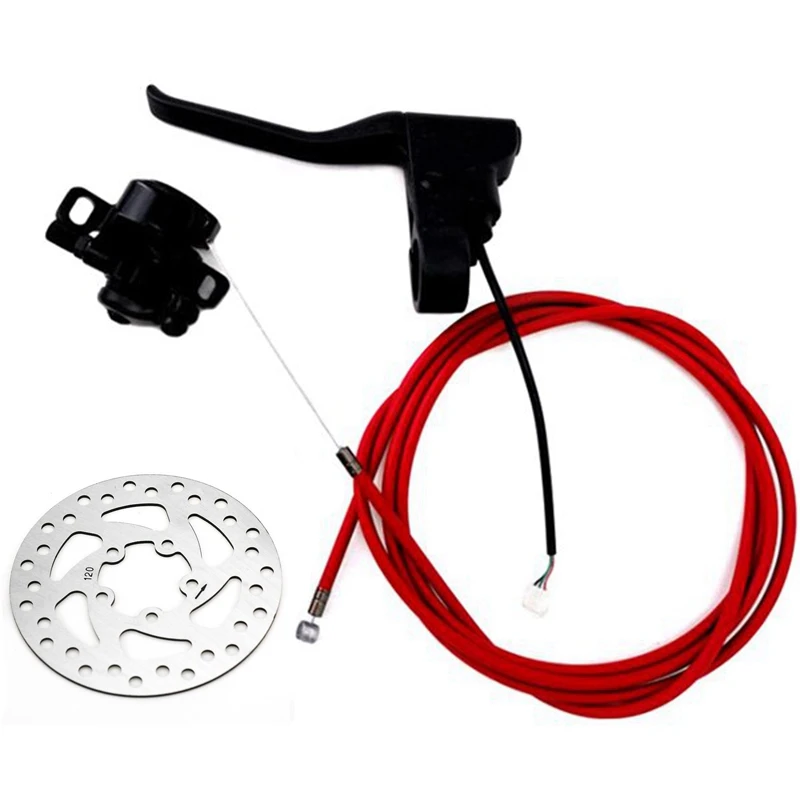 120mm Disc Brake Lever Disk Brake Cable Kit Set for Xiaomi Mijia M365