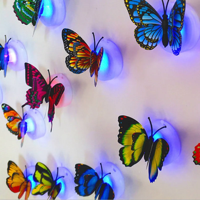 Led Butterfly 3D Decoration Pakistanled Butterfly 3D Decoration (Pack Of 12)