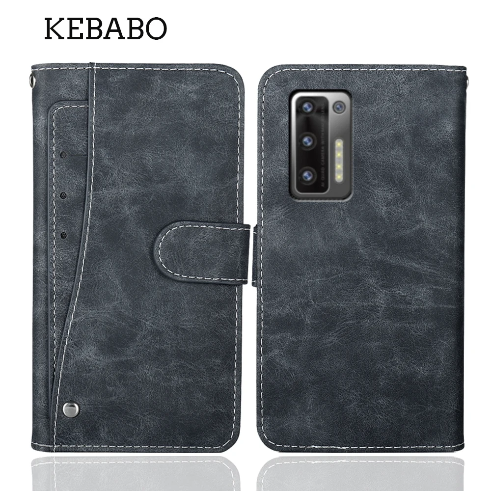 GOKEN Custodia Portafoglio Per Doogee S97 Pro, Cover In Pelle PU Con Supporto, 3 Slot Carte E Portamonete, Chiusura Magnetica (Nero)