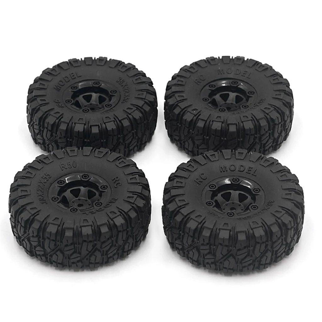 Radio-Controlled RC Crawler R 100mm Tyres 55mm Wheel Hub Tires for RC Car Accessories Parts