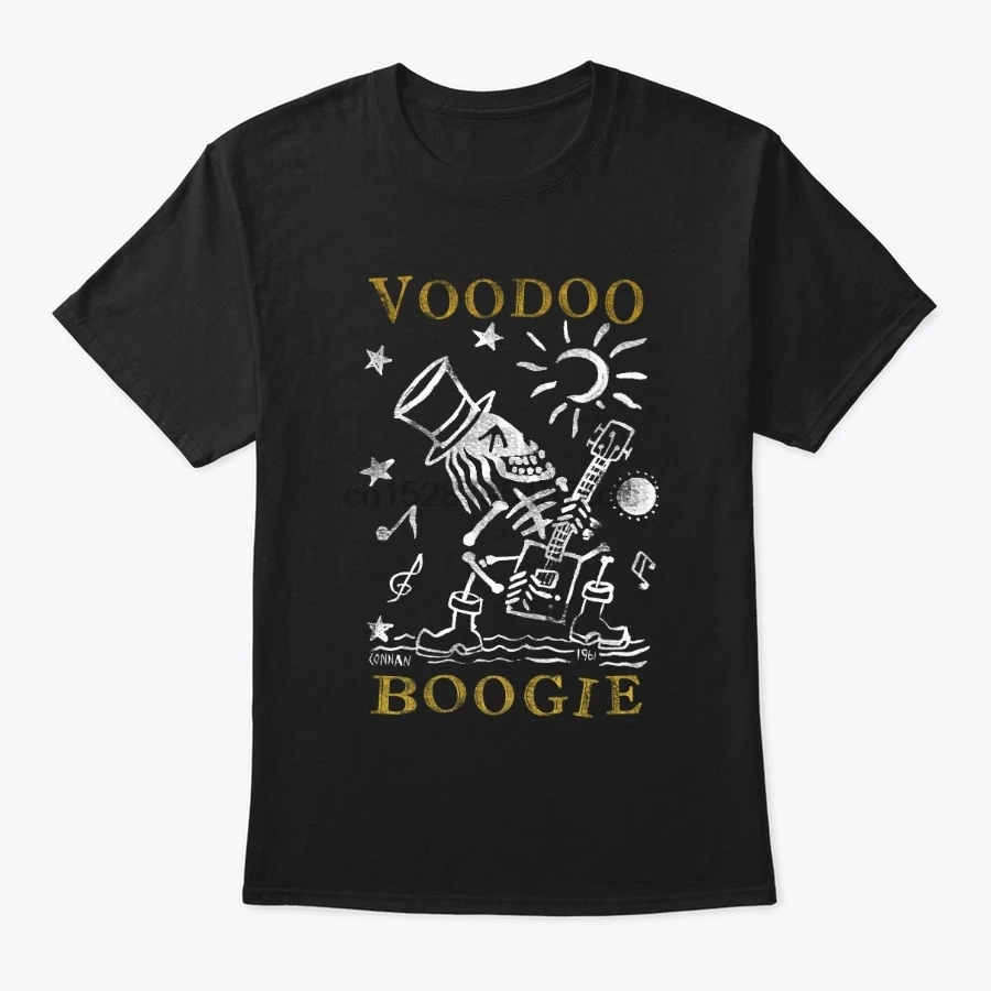 Мужская футболка Voodoo Boogie Cigar Box Гитара скелет женская | одежда