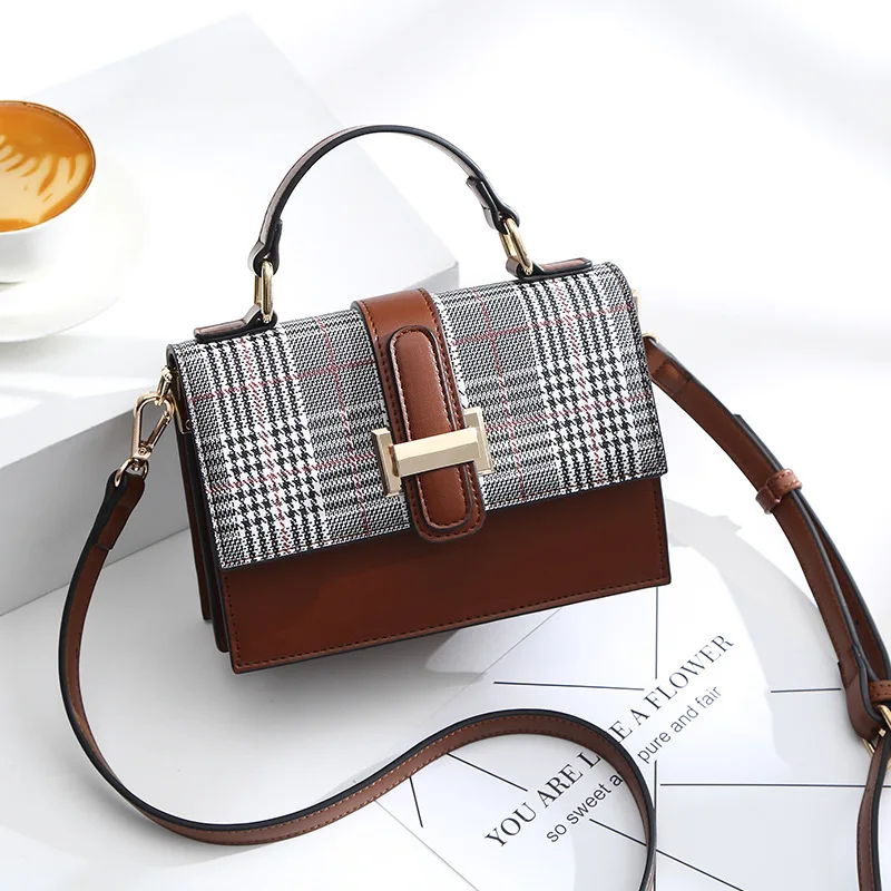 

2019 New Style WOMEN'S Bag Korean-style Trend WOMEN'S Leather Bags WOMEN'S Bag Square Sling Bag Fashion Shoulder Handbag