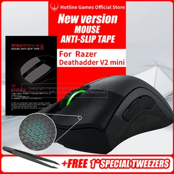 

Hotline Games Mouse Anti-Slip Tape for Razer DeathAdder V2 Mini Sweat Resistant Pads Mouse Side Anti-Slip Stickers Mouse Skates
