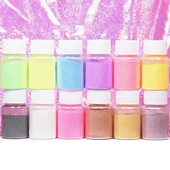 

12 Pcs Pearlescent Powder Epoxy Slim Foam Crystal DIY Handmade Jewelry Crafts Filling Material jewelry tools