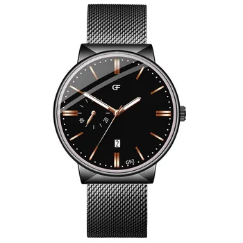 

2019 Top Brand High-End Simple Calendar Men's Watch Quartz Stainless Steel Watch relogio masculino часы мужские reloj mujer