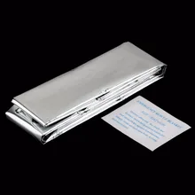 Водонепроницаемый одноразовый Открытый военный, для выживания аварийное спасательное пространство Фольга тепловое одеяло первой помощи Серебристая шторка оптом