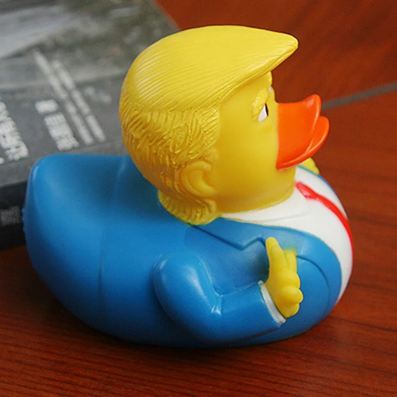 Американский президент резиновая утка детская игрушка Трамп утенок Для Ванны Игрушка душ вода плавающая вода игрушка душ утка ребенок поплавок для ванной