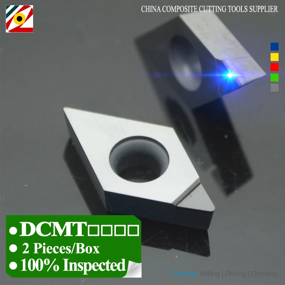 EDGEV 2 шт. PCD вставка DCMT070202 DCMT070204 DCMT11T302 DCMT11T304 DCMT11T308 DCMT алмазные вставки токарный