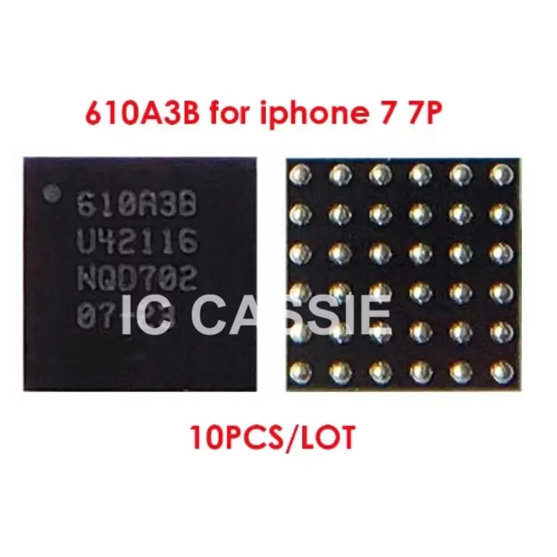 IC CASSIE 10pcs/lot 1610A3B Original U2 USB Tristar 610A3B Charging For iPhone 7/7P Integrated Circuits 100% Brand New | Мобильные