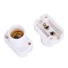 1 шт. белый квадратный держатель лампы для E17 E14 светодиодный светильник лампы старения-Тесты светильник база