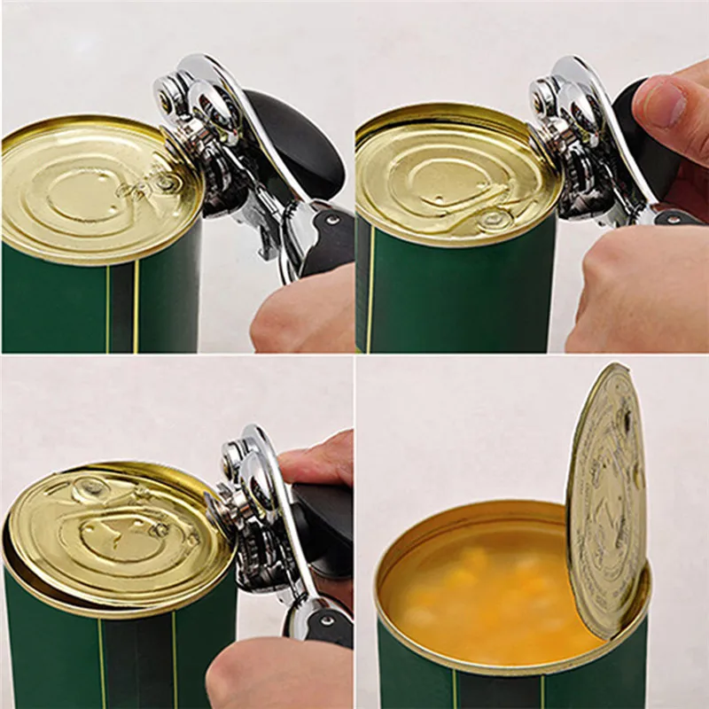 Multifunctional Stainless Steel Professional Tin Manual Can Opener Craft beer Grip Opener Cans Bottle Opener kitchen gadgets