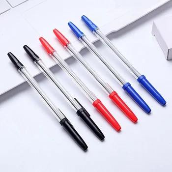 

50 Pcs Plastic Gel Pen Red Blue Black Gel Pen 0.7mm Refill Writing Office Stationery Student Exam Pen School Supplies