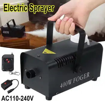 

400W Atomization Disinfection mini Fogger Remote Control Smoke Machine Smoke Thrower Mist Fog Stage Effect Black