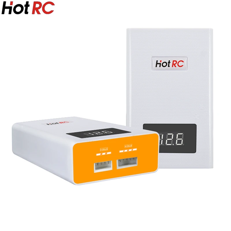 HotRC A400 цифровой 3S 11 1 V 4S 14 8 LiPo Аккумулятор Адаптер переменного тока балансирующее