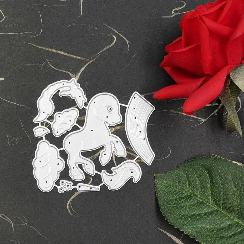 

DIY Paper Embossing Etching Carbon Steel Knife Model Unicorn Children Die Cutter Cutting Dies Scrapbooking Sliver