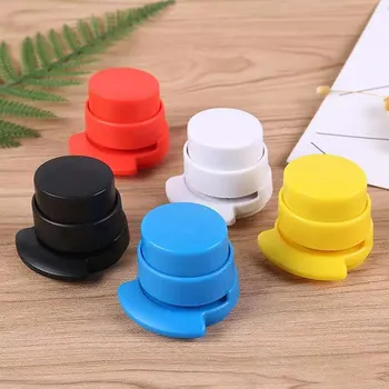 

1pc Practical Kawaii Mini Small Staple Free Stapler Effortless Heavy Binding Binder Home School And Office Stapler Supplies Stat