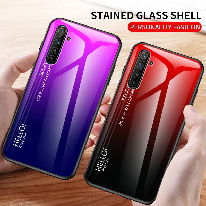 Winndrum чехол с градиентными цветами высококачественный защитный для OPPO Realme XT X2 pro 5
