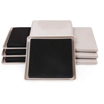

8 Pack Reusable Furniture Slider for Carpet,5 Inch Square Furniture Mover,Furniture Sliders Carpet Sliders