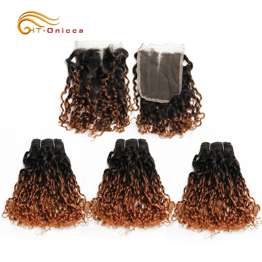 Ombre pacotes de cabelo brasileiro 1b 30