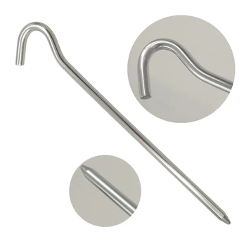 

10pcs Tent Pegs Camping Tent Gazebo Tarpaulin Garden Netting Ground Peg Hooks