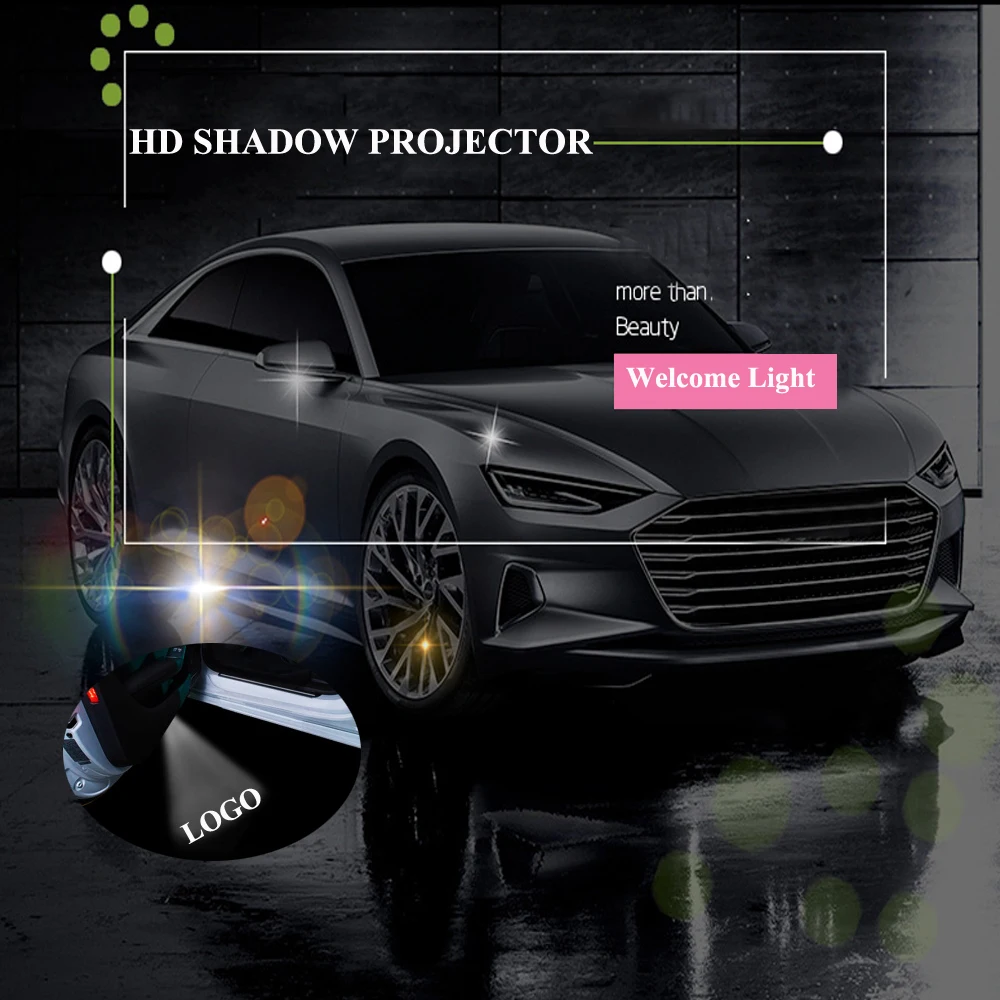 2 шт. автомобильный значок Добро пожаловать светильник для Audi A8 B5 B6 B7 A3 A6 C6 A4 A5 A7 Q7 Q5 S4 S5 S6 S7 S8 RS TT Audi логотип двери автомобиля светильник настройки