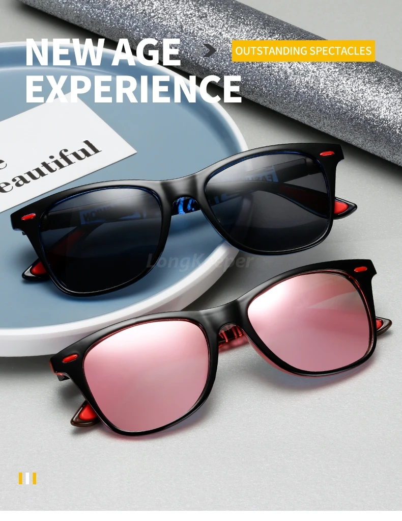 Longkeader, классические поляризационные солнцезащитные очки для мужчин и женщин, фирменный дизайн, квадратные солнцезащитные очки для вождения, мужские очки, Gafas De Sol, UV400