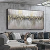 Abstract 3D Gold Thick Art Handmade Oil Painting Canvas Gold Paintings Wall Pictures Art Wall Artwork For Dining Room Decoration ► Photo 2/6