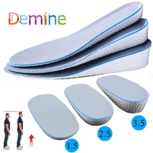 Height Increase Insoles for Shoes Men Women Sneakers Breathable Heightening Insoles for Feet Sweat Inserts Heel Taller Shoe Pads