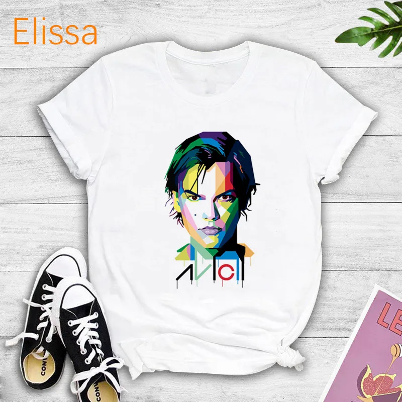 Avicii Dj R.I.P 1989-2018 Wake Me Up DJ fans Music T Shirts Summer Casual Women's T-shirt Girl Tshirt Female Tops Tees Streetwea