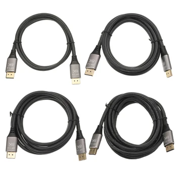 

DP Cable 8K 4K Display Port Cable 144Hz 165Hz Monitor Display Port Cable DP Adapter Video For Video PC Laptop TV Games 1.4Cable