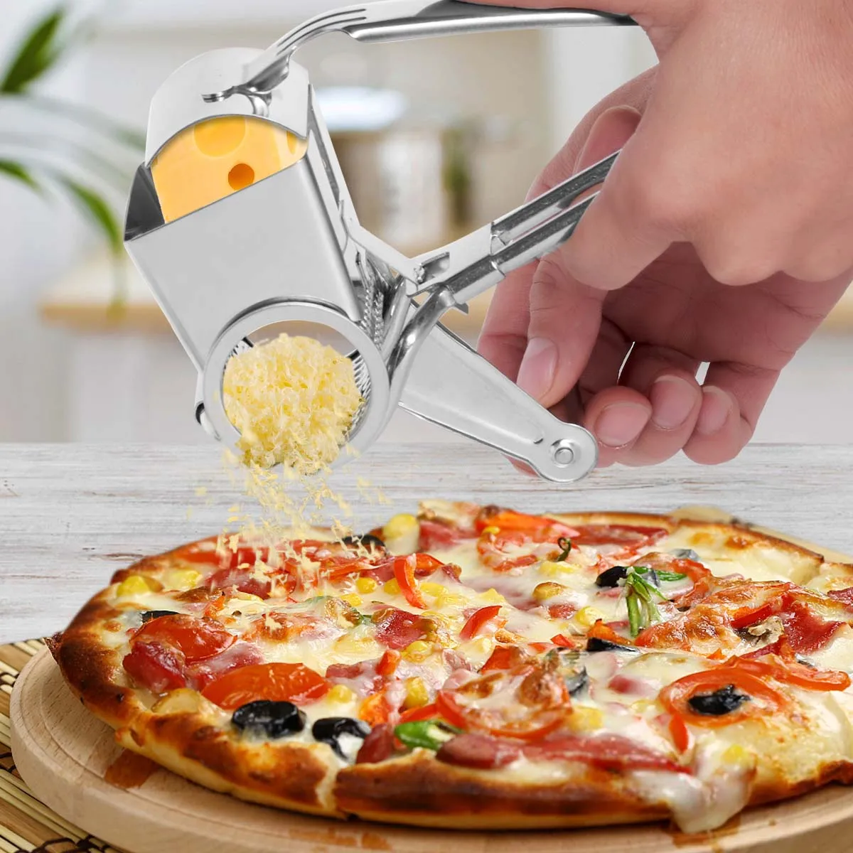  LHS Rotary Cheese Grater Stainless Steel Manual