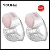 2/1pcs YOUHA Wearable Breast Pump Hands Free Electric Portable Wearable Breast Pumps BPA-free Breastfeeding Milk Collector 1