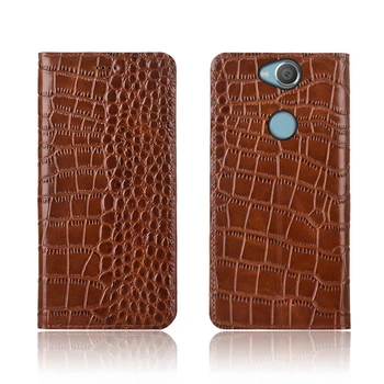 

Crocodile pattern genuine leather card slot holder case for Sony Xperia XA2 Ultra case for Sony Xperia XA2 holster cover case