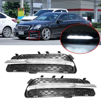 

DWCX 2pcs Car Front Bumper Daytime Running DRL Fog Light Lamp Fit For Benz W212 E-Class E250 E300 E350 2009 2010 2011 2012 2013