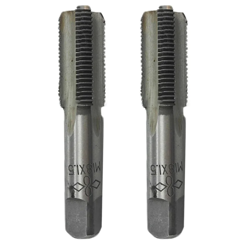 

2pcs/set 18mm X 1.5 Metric Tap Right Hand Thread M18 X 1.5mm Pitch HSS Durable