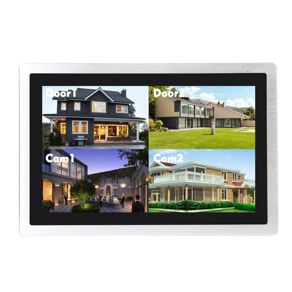 HomeFong WiFi Intercom 10 inch Wireless Video Door Phone Touch Screen Monitor with 1080P Doorbell Camera Smart Phone Control