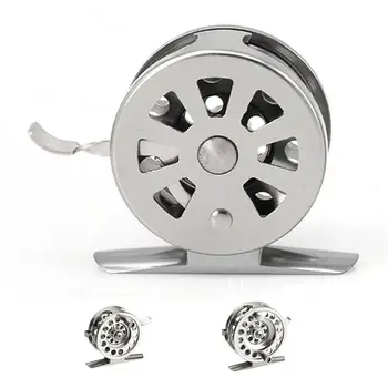 

Aluminum Ice Fishing Reel Right Handed V-shape Ice Fishing Wheel 50mm 60mm Fly Fishing Reels