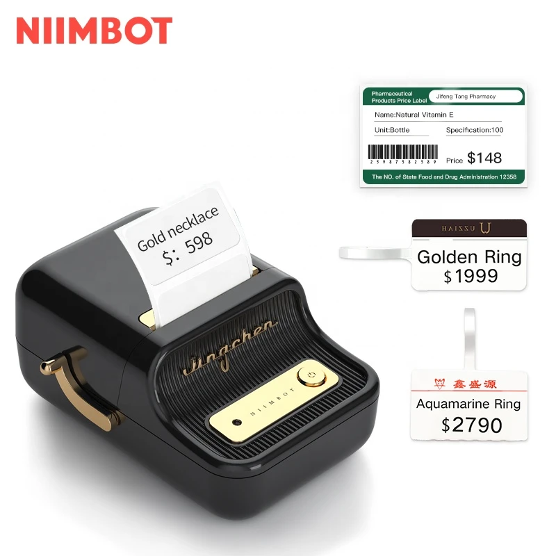 Niimbot Impresora térmica de etiquetas dispositivo portátil de impresión rápida para uso doméstico y oficina, BT|Impresoras| -