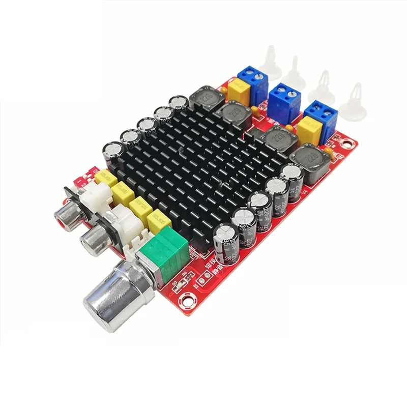 TDA7498 DC 14-34 в Плата усилителя класса D 2X100W двухканальная плата стереоусилителя |