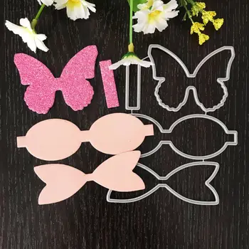 

Carbon Steel Cartoon Bow Cutting Die Embossing Stencil Template Mold DIY Paper Art Craft Scrapbook Bookmark Greeting Card Decor