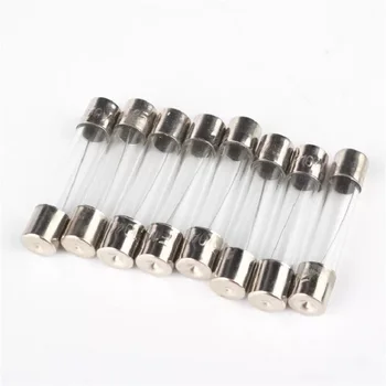 

50pcs 5x20mm 6x30mm glass tube fuse 0.2A 0.5A 1A 2A 3A 4A 5A 6A 7A 8A 10A 25A 15A 20A 30A glass fuse Fast Fuse