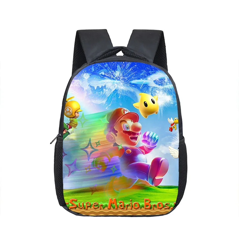 12 дюймов Mario Bros школьные сумки для детского сада Детский Школьный для детей рюкзак для девочек мальчиков детские рюкзаки Mochila - Цвет: Mario 26