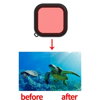 

for GoPro Hero 8 Sports Camera Diving Protection Case Filters for Gopro8 Black Diving Camera Camcorder Protective