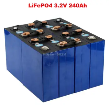 

8PCS/Lot A Grade LiFePO4 3.2V 240Ah High Capacity with BUS BARS For 24V 240Ah Energy Storage System