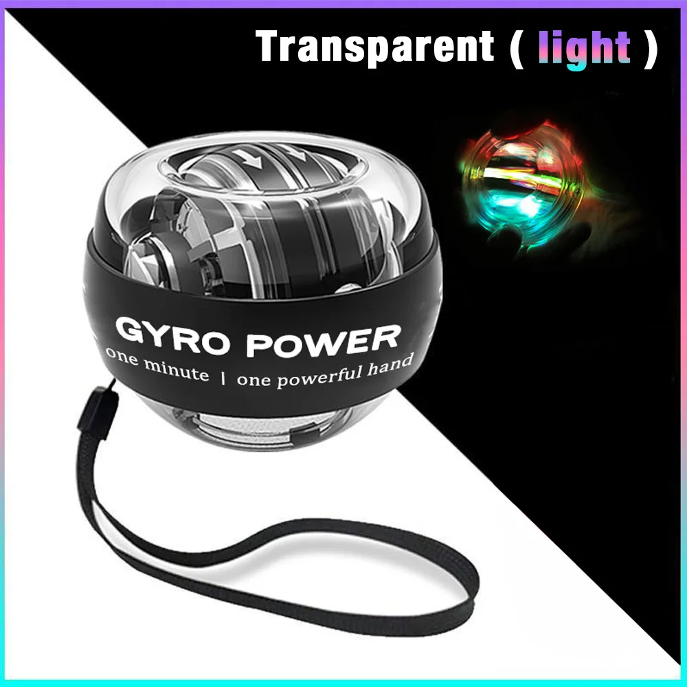 

LED exercise gyroscope jaw power wrist ball Gyro force hand muscle trainer strengthener equipment Gym fitness sports exerciser