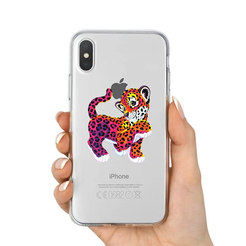 Lisa frank Мягкий силиконовый прозрачный чехол для телефона для iPhone X XS MAX 6 7 8 plus 5 5S 6s se для Apple XR лучший высококачественный корпус - Цвет: T-6072