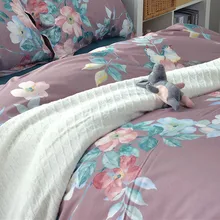 Полуметровая ткань для постельных принадлежностей из хлопка с цветком для постельных принадлежностей, наволочка, простыня, рукав из четырех частей T1142